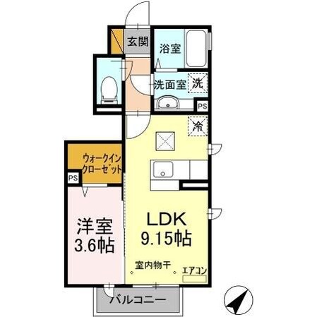 petite・chambre(プチ・シャンブル）の物件間取画像